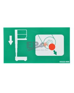 UpRight 005223-909 Decal, Emergency, Down