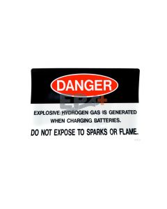 UpRight 005225-000 Decal, Danger, Hydrogen