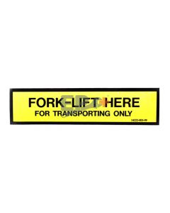 UpRight 014222-003-99 Decal, Fork Lift Here