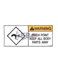UpRight 058537-000 Decal, Pinch Point