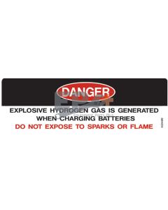 UpRight 061214-000 Decal, Danger, Hydrogen Gas