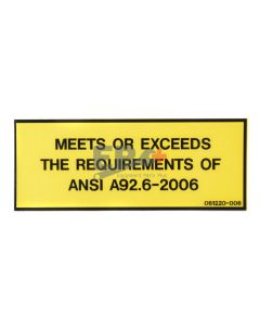 UpRight 061220-006 Decal,  ANSI Requirements