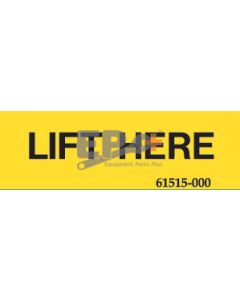 UpRight 061515-000 Decal, Lift Here