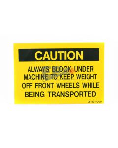 UpRight 061531-000 Decal, Caution