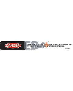 UpRight 061787-000 Decal, Danger-Guardrails