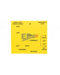 UpRight 061813-000 Label, Controller XL