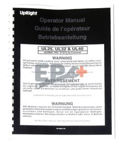 UpRight 068017-021 User Manual, UL25-32