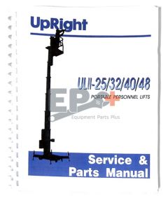 UpRight 068018-001 Parts Manual, UL25DC