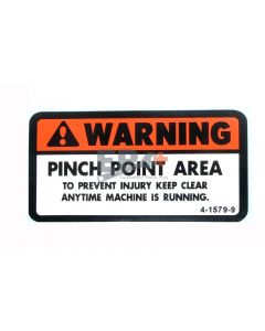 Terex 4-1579-9 Decal, Pinch Point