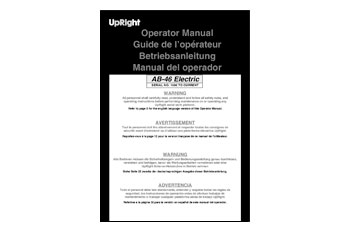 UpRight Operator Manuals