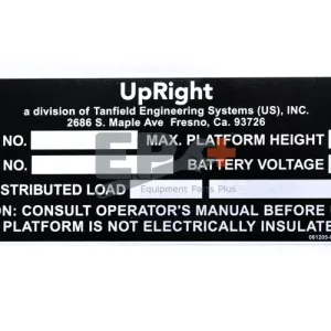 NAME PLATE (GENERIC)