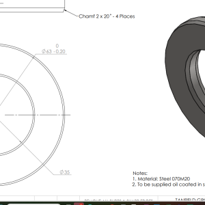 X26 SPACER STEER YOKE
